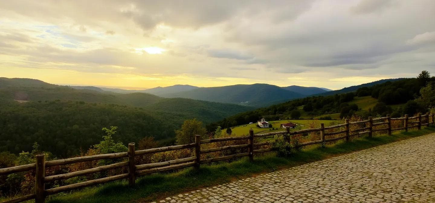Green landscapes of Asturias, Spain