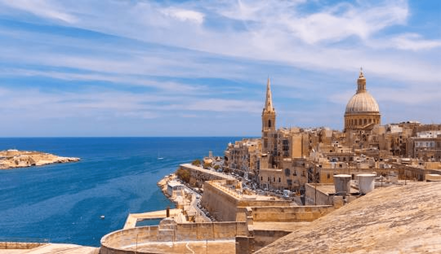 La Valeta, Malta, vista desde las fortificaciones