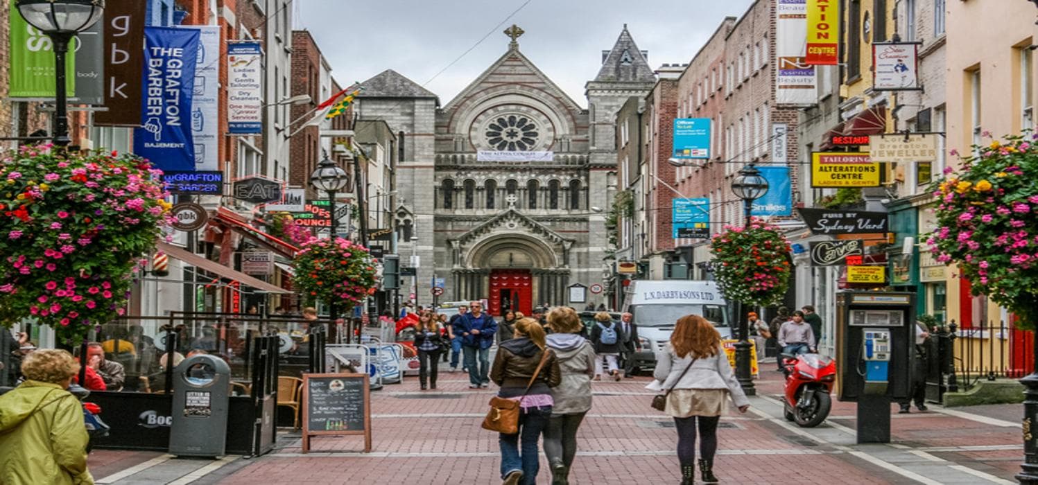 Trinity College entrance in Dublin, Ireland